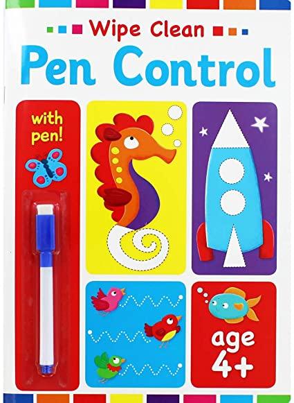 Early Learning Wipe Clean With Pen 4+ - Pen Control