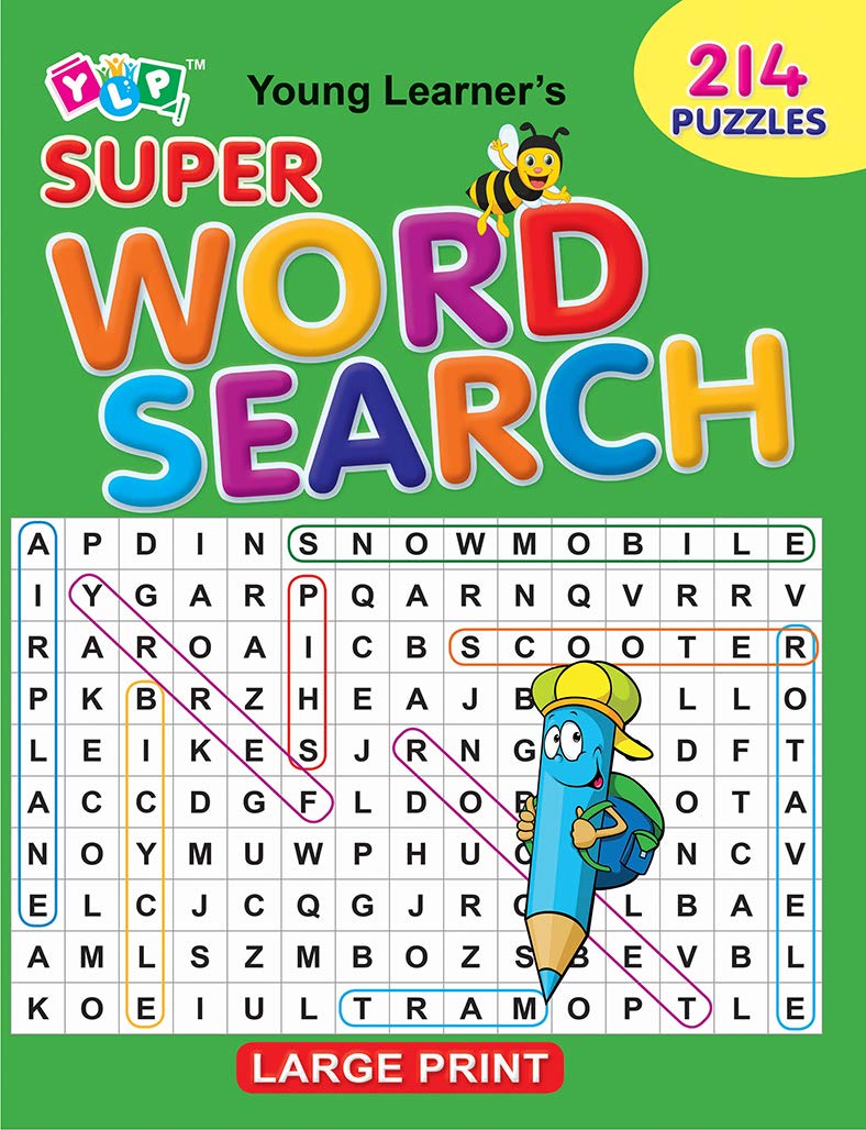 Young Learner's Super Word Search - 214 Puzzles (Large Print)