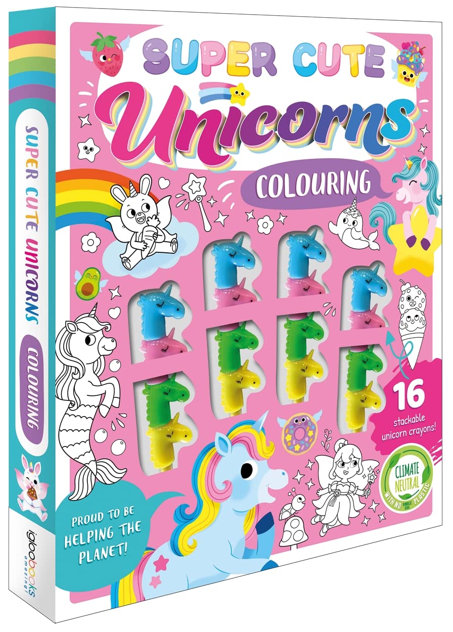Super Cute Unicorns Colouring (Book and Crayon Set)