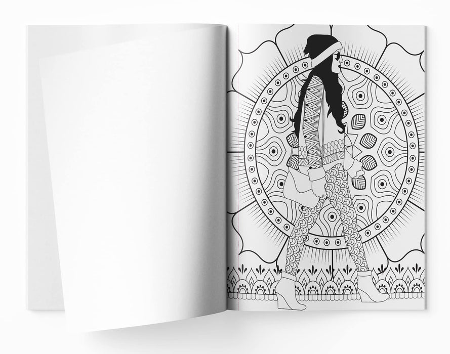 Fashion Mandala Coloring book for Adults