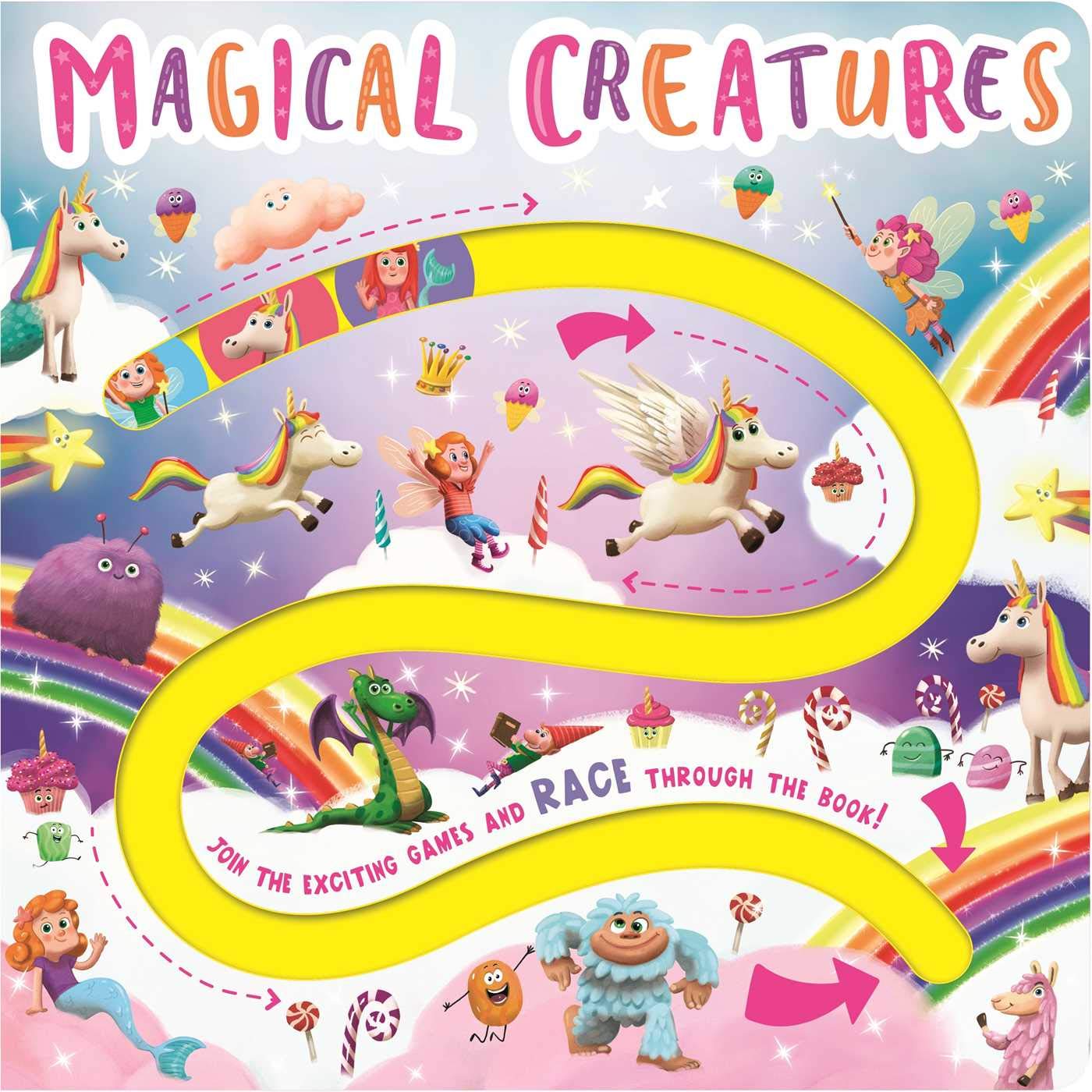 Magical Creatures Maze Board: Maze Book for Kids