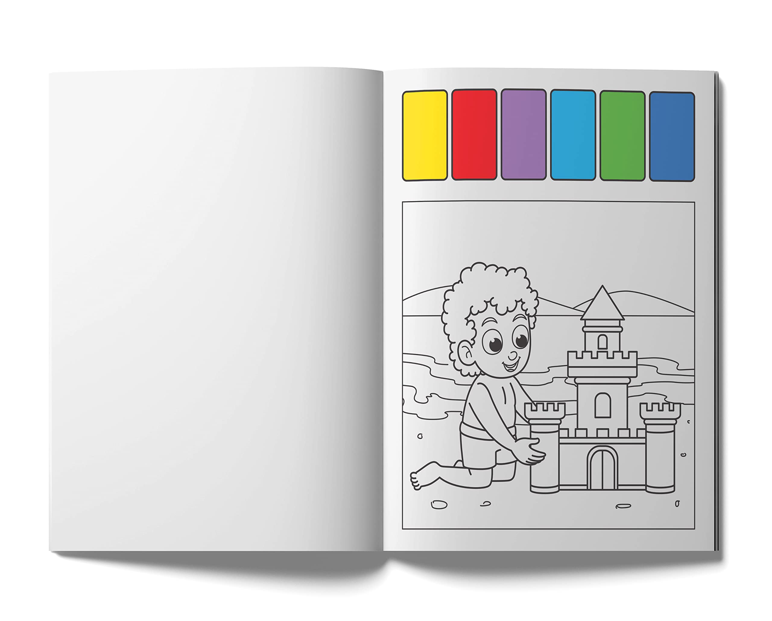 Pick and Paint Beach Fun Coloring Activity Book