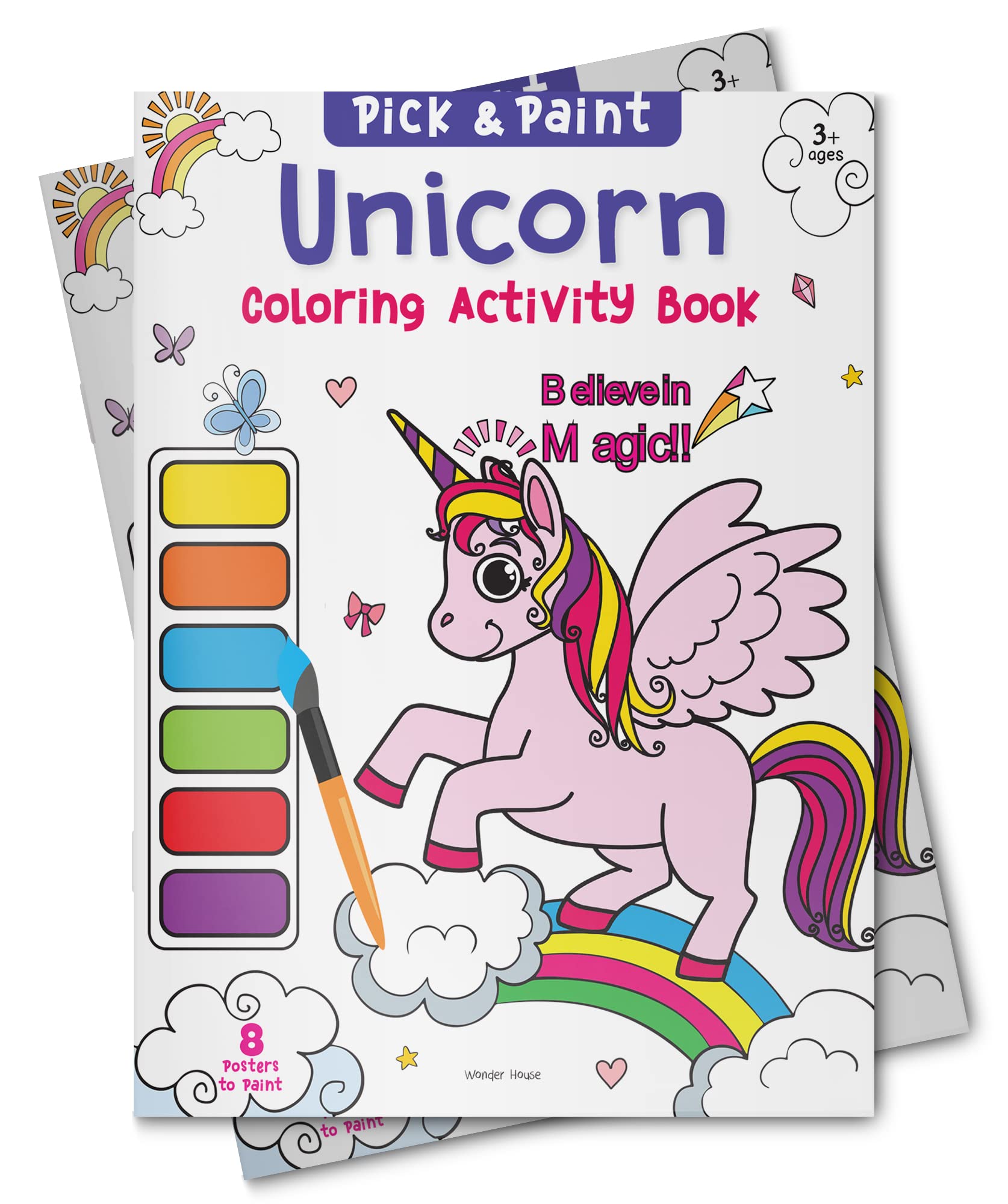 Unicorn: Pick & Paint Coloring Activity Book For Kids