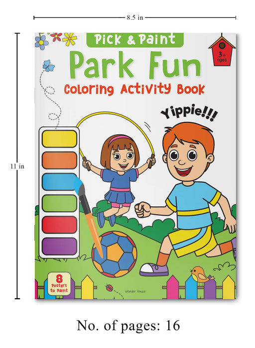 Park fun: Pick & Paint Coloring Activity Book For Kids