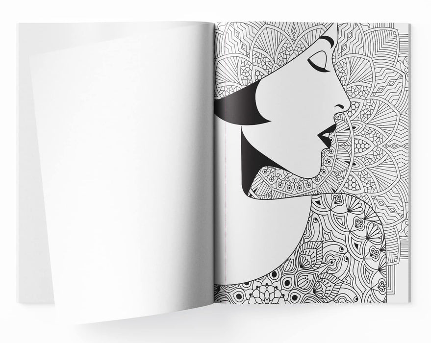 High Street Fashion Coloring book for adults