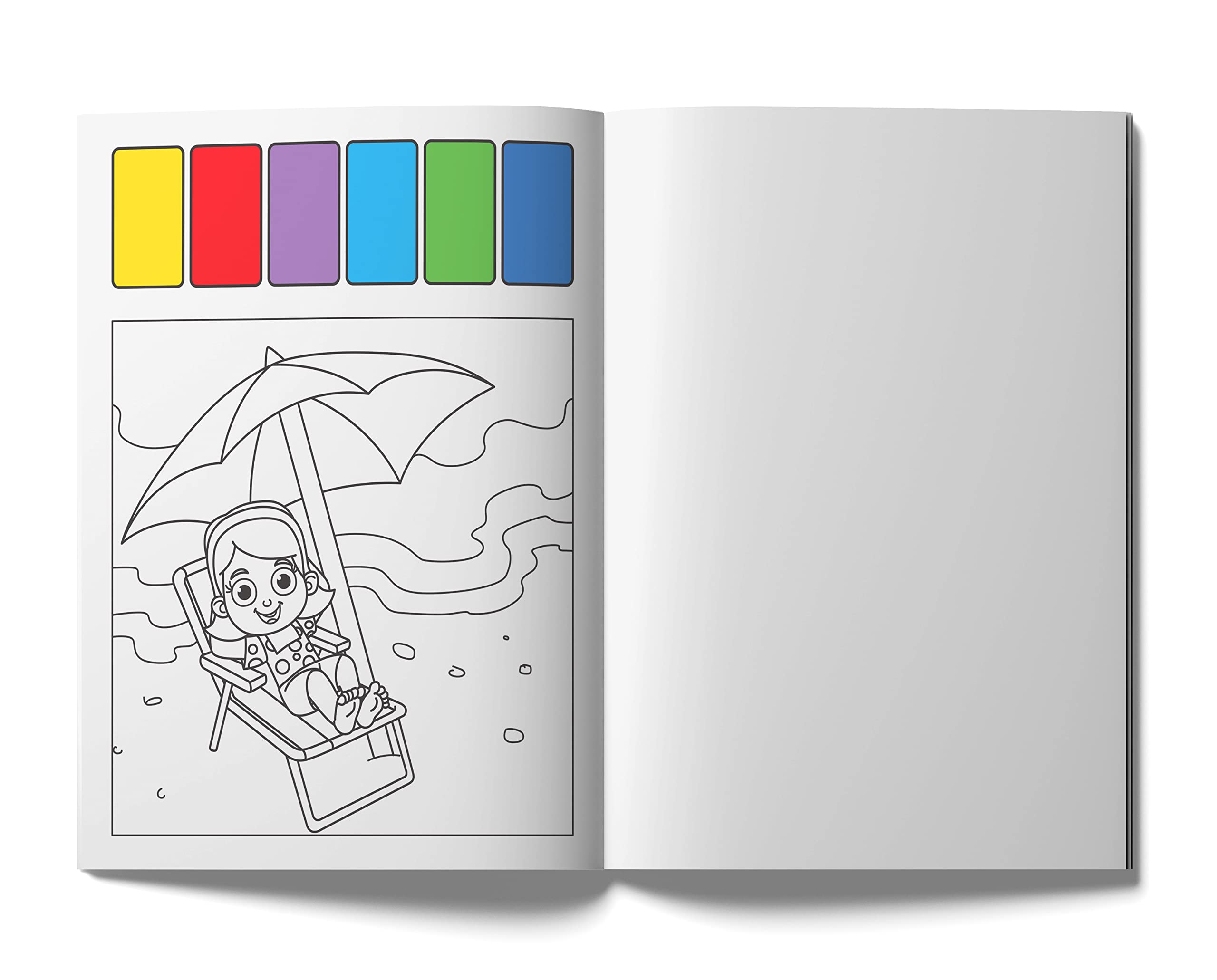 Pick and Paint Beach Fun Coloring Activity Book