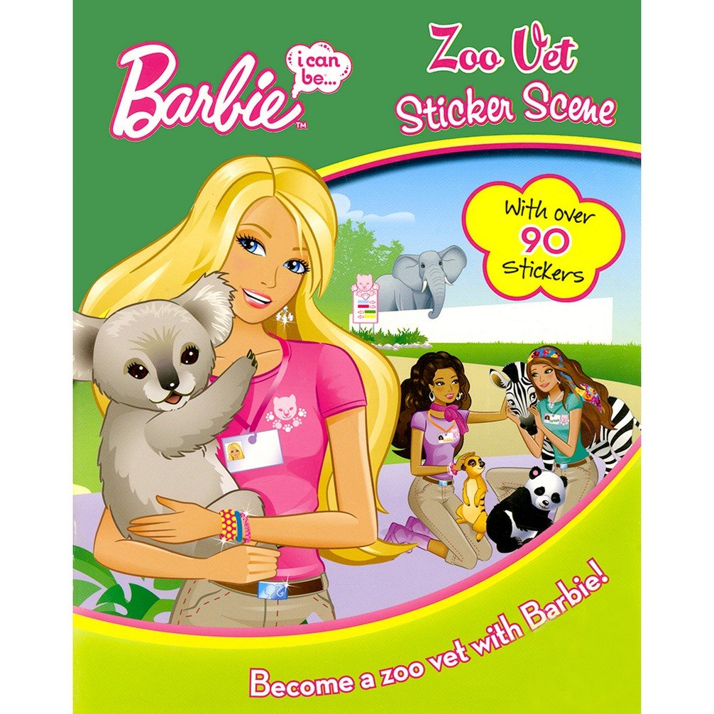 Barbie : Zoo Vet Sticker Scene