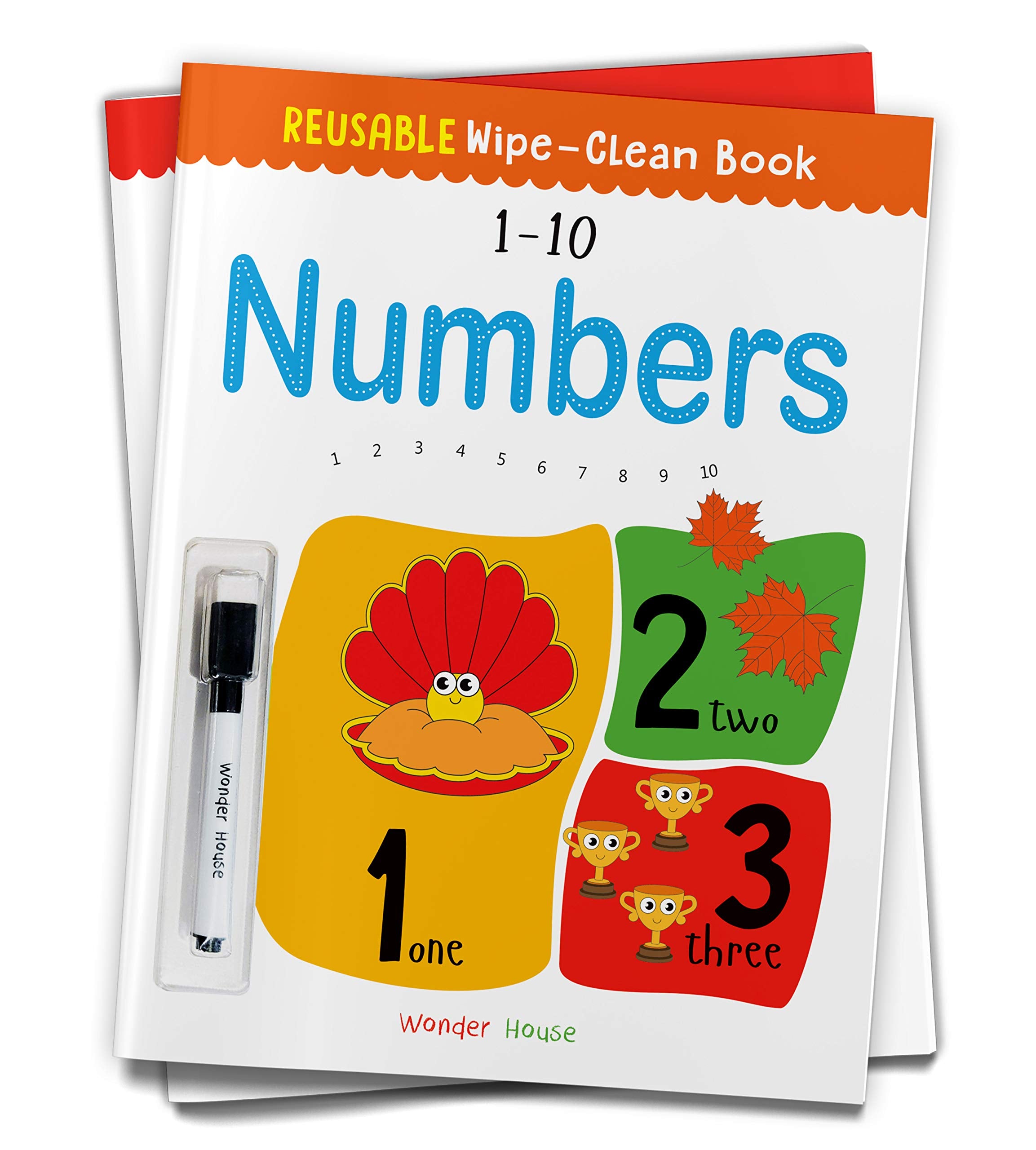 Reusable Wipe And Clean Book 1-10 Numbers