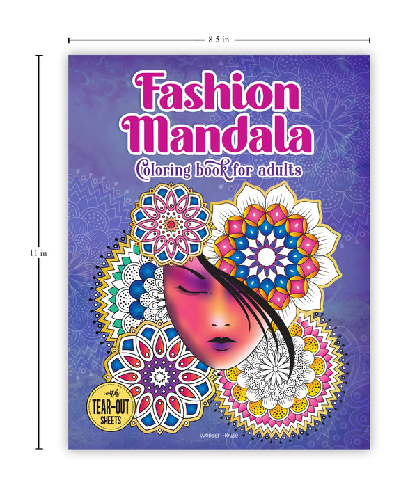 Fashion Mandala Coloring book for Adults