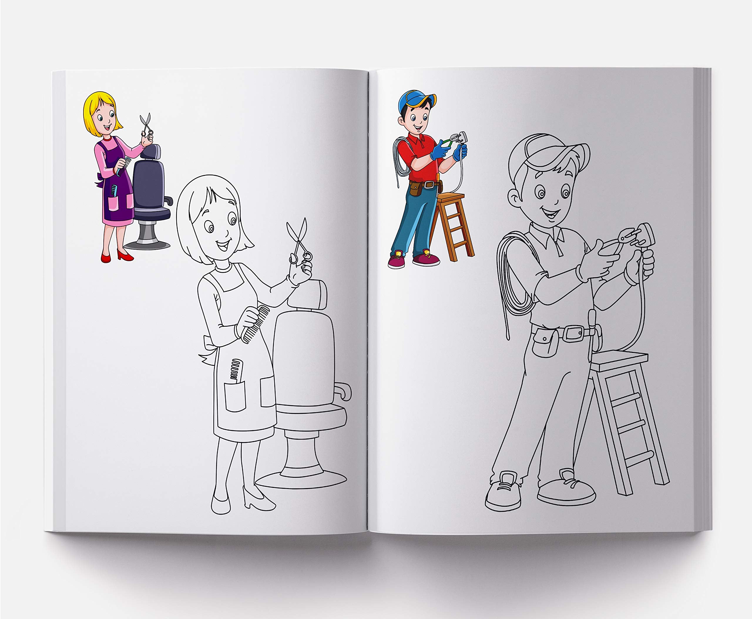 Little Artist Series People Around Us: Copy Colour Books