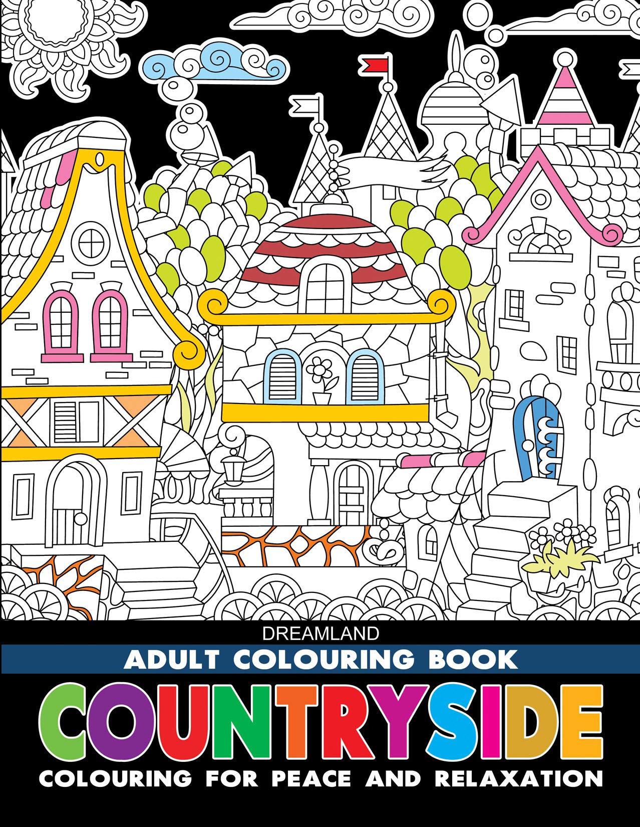 Countryside- Colouring Book for Adults – Book Mart W.L.L