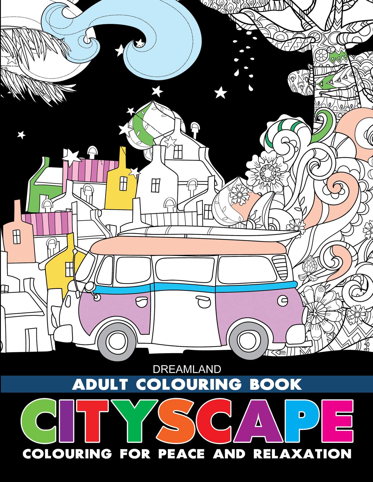 Cityscape- Colouring Book for Adults : Paperback