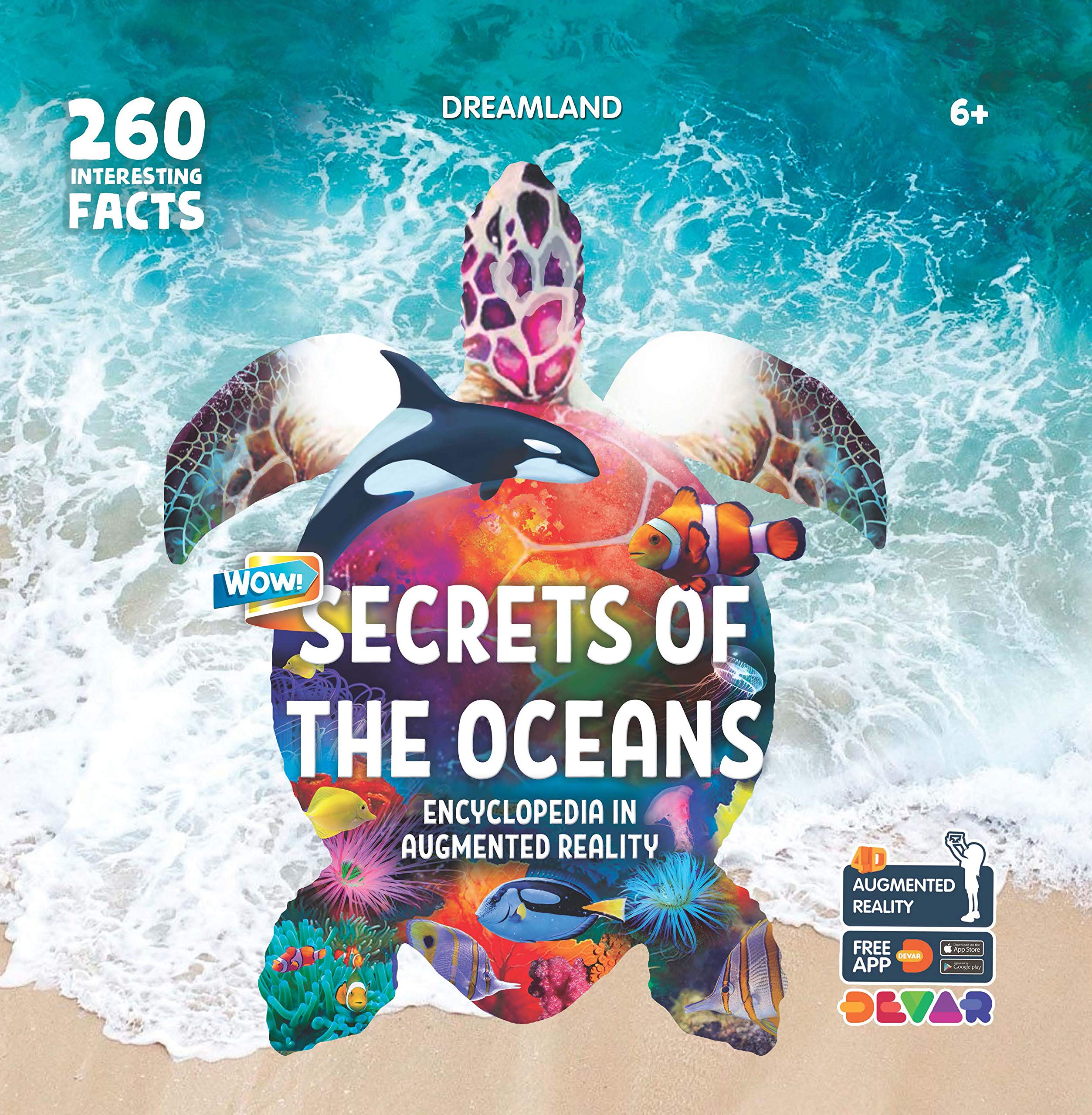 Secrets of the Oceans WOW Children Encyclopedia in Augmented Reality with 260 Interesting Facts| paperback