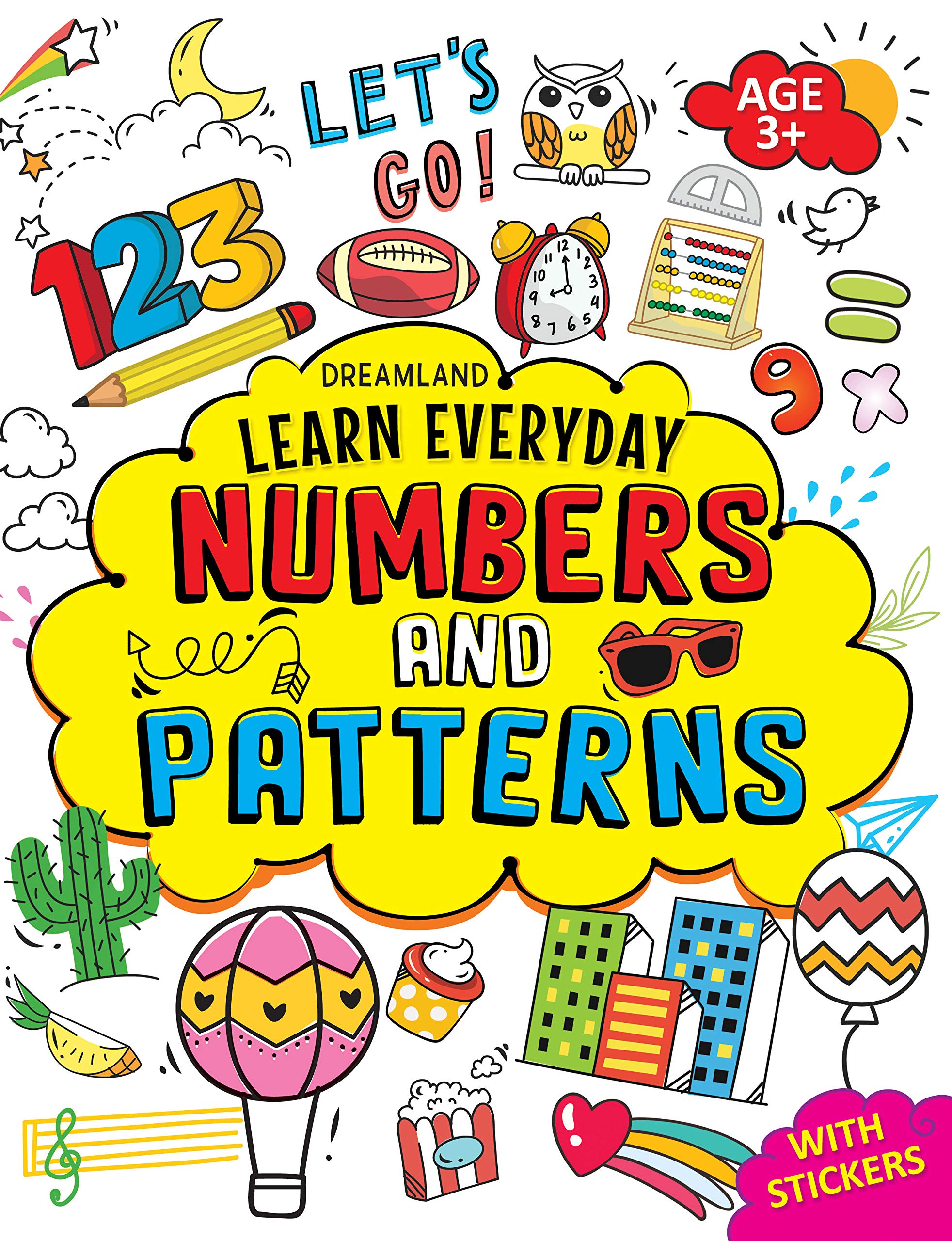 Numbers and Patterns with Stickers - Learn Everyday Series For Children Paperback