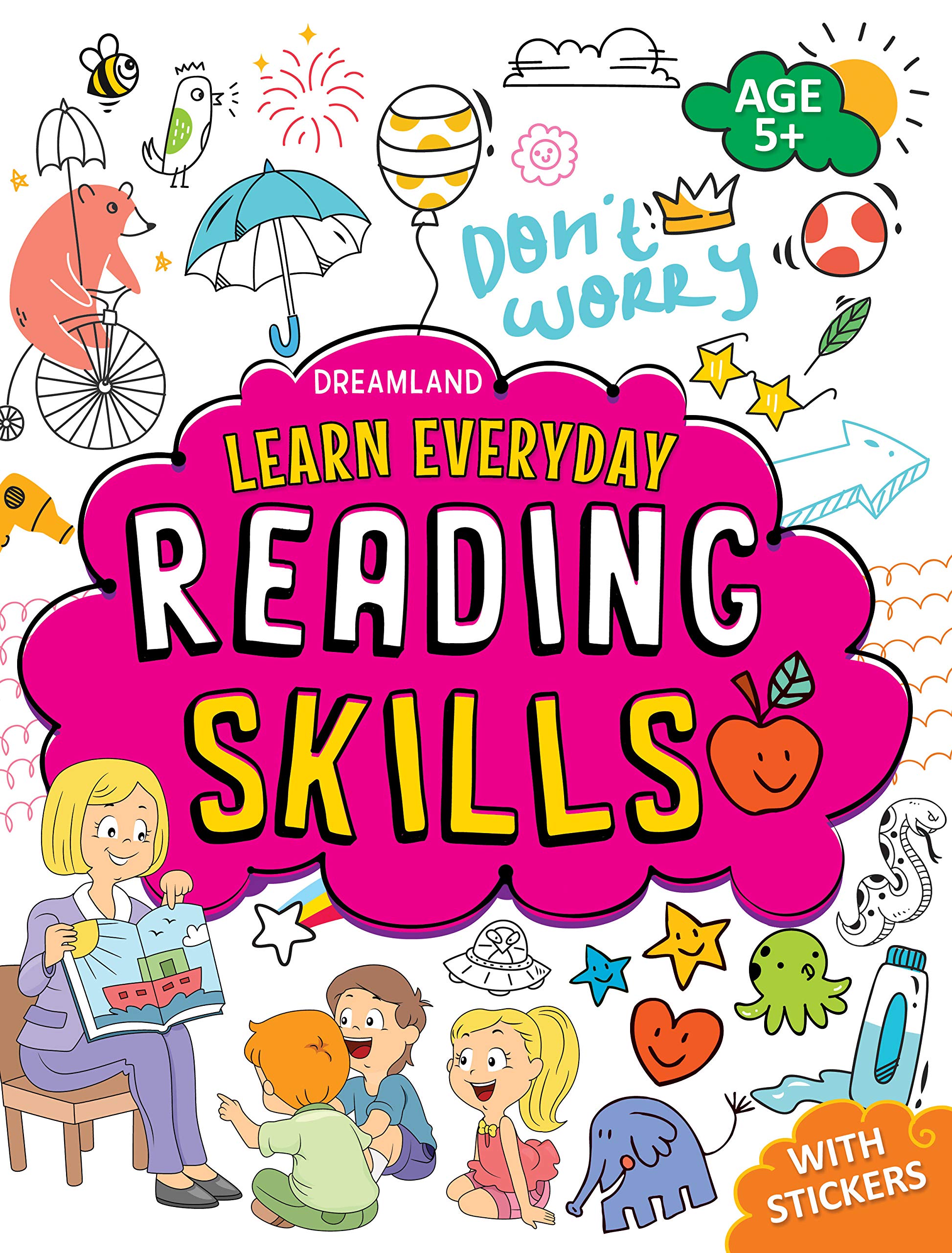 Reading Skills with Stickers - Learn Everyday Series For Children Paperback