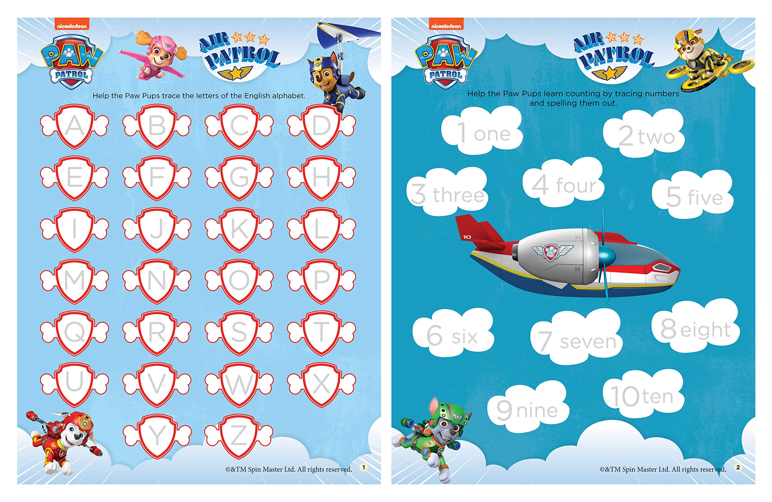 Nickelodeon Paw Patrol - Air Patrol Heroes Of The Sky! : Fun Learning Set