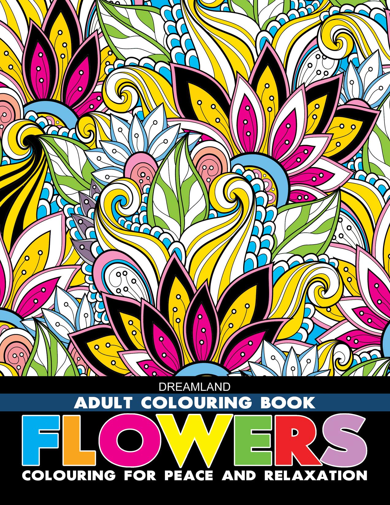 Flowers- Colouring Book for Adults Paperback