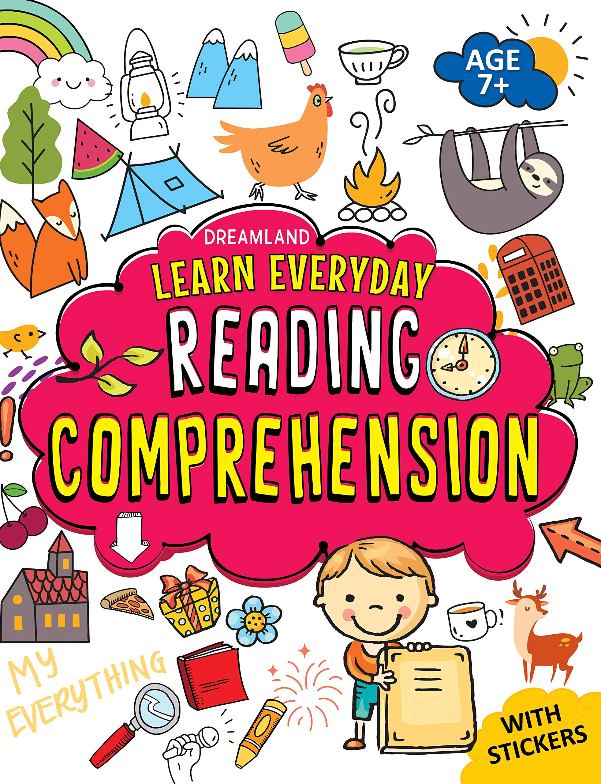 Reading Comprehension with Stickers - Learn Everyday Series For Children Paperback