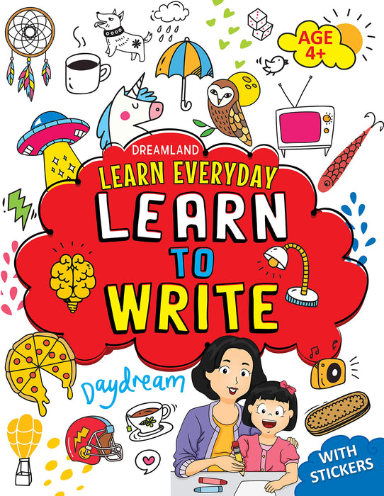 Learn to Write with Stickers - Learn Everyday Series For Children Paperback