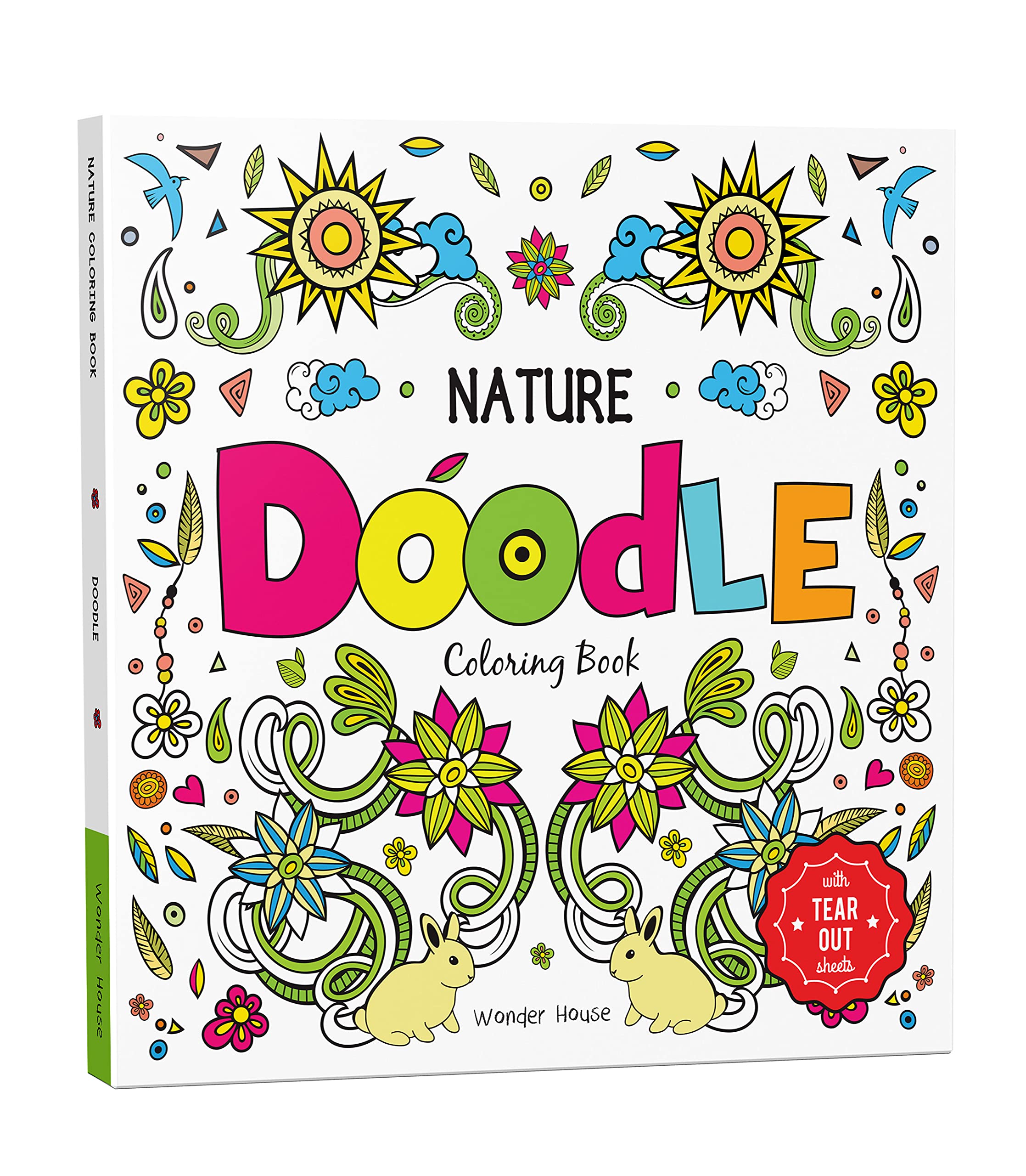 Nature Doodle Tear Out Sheets Coloring Book Book Mart W.L.L