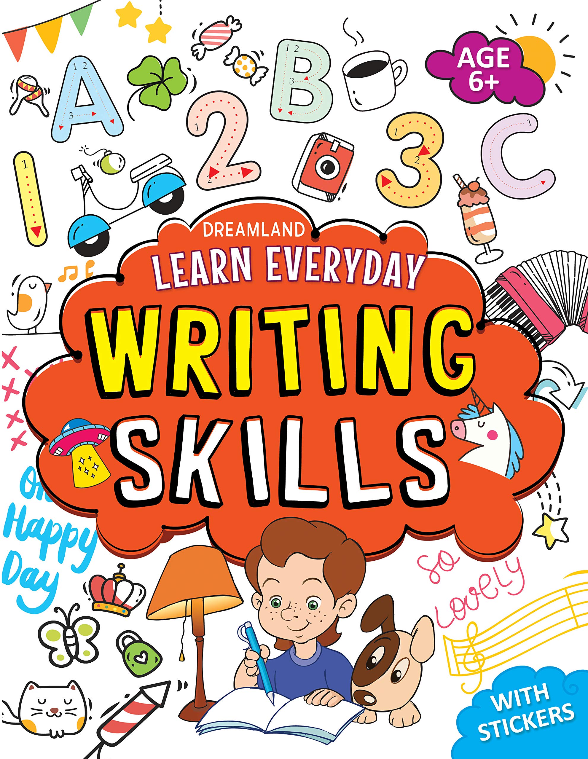 Writing Skills with Stickers - Learn Everyday Series For Children Paperback