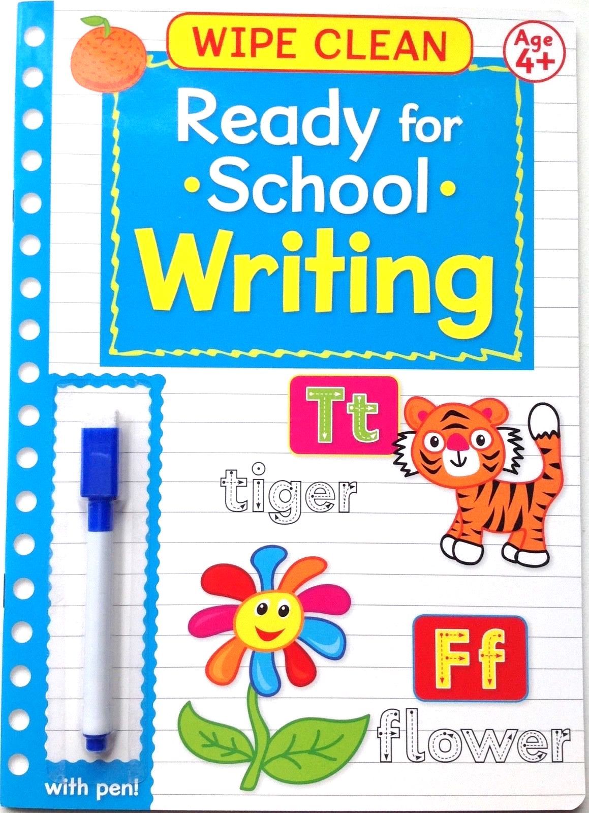 Ready For School Wipe Clean With Pen - WRITING