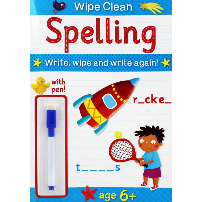 Wipe Clean With Pen 6+ - Spelling