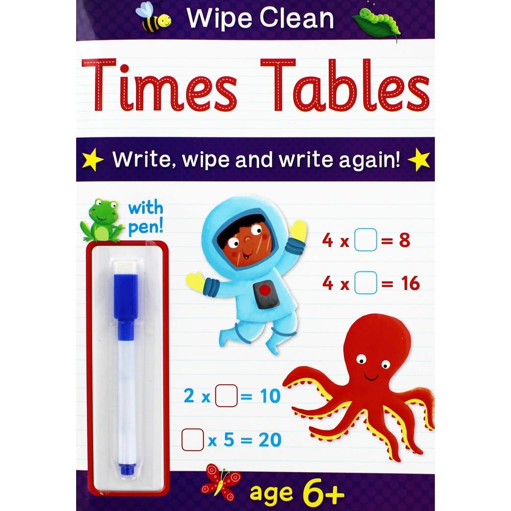 Wipe Clean With Pen 6+ - Time Tables