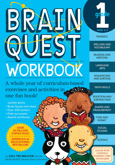 كتاب تدريبات Brain Quest: الصف الأول