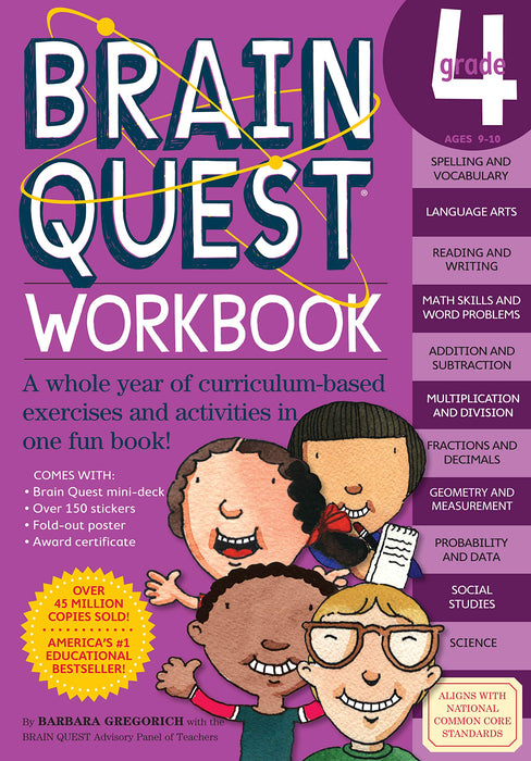 كتاب تدريبات Brain Quest: الصف الرابع