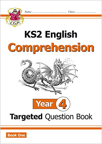 كتاب أسئلة اللغة الإنجليزية المستهدفة للمرحلة الابتدائية الثانية: فهم السنة الرابعة - الكتاب الأول (CGP)