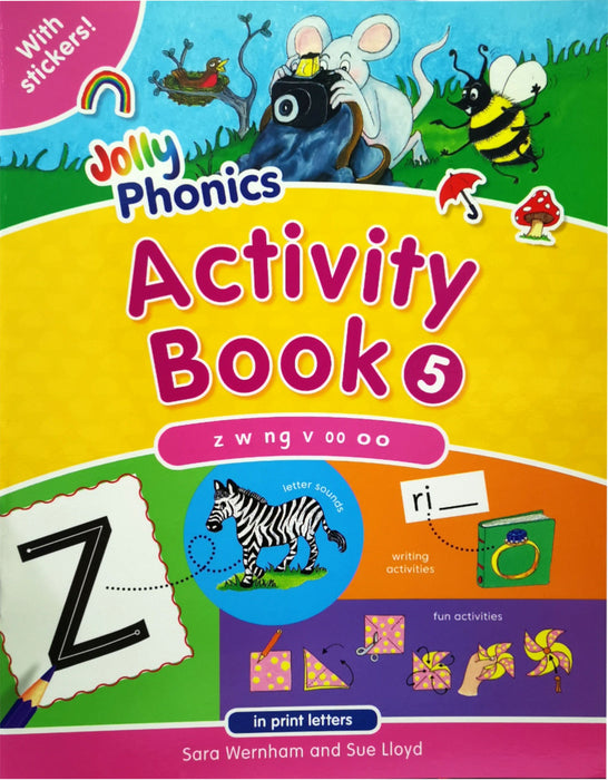 Jolly Phonics Activity Book 5 (in Print Letters)