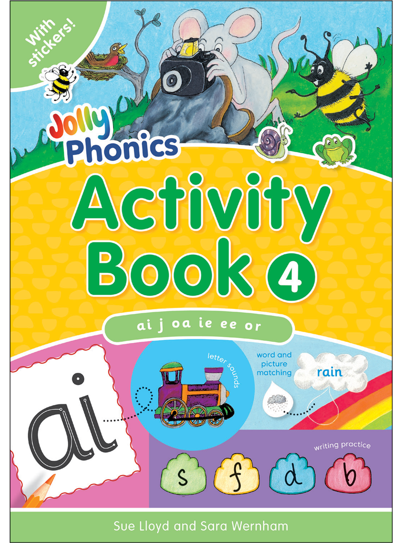 Jolly Phonics Activity Book 4 (ai, j, oa, ie, ee, or)