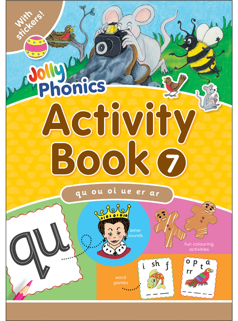 Jolly Phonics Activity Book 7 (qu, ou, oi, ue, er, ar)