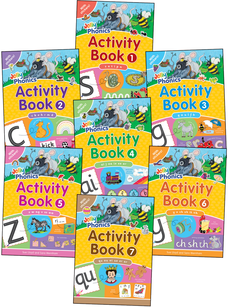 Jolly Phonics Activity Books 1-7 – Book Mart W.L.L