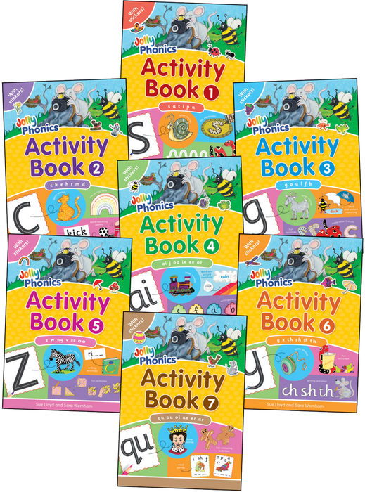 Jolly Phonics Activity Books 1-7