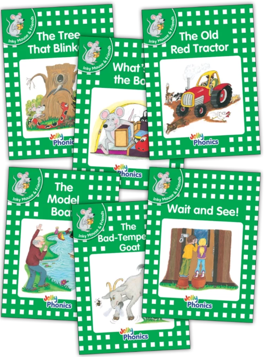 Jolly Phonics Readers, Inky & Friends, Green Level (pack of 6)
