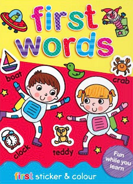 First Sticker And Colour First Words — Book Mart W.L.L