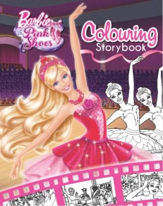 Barbies the Pink Shoes - Colouring Story Book