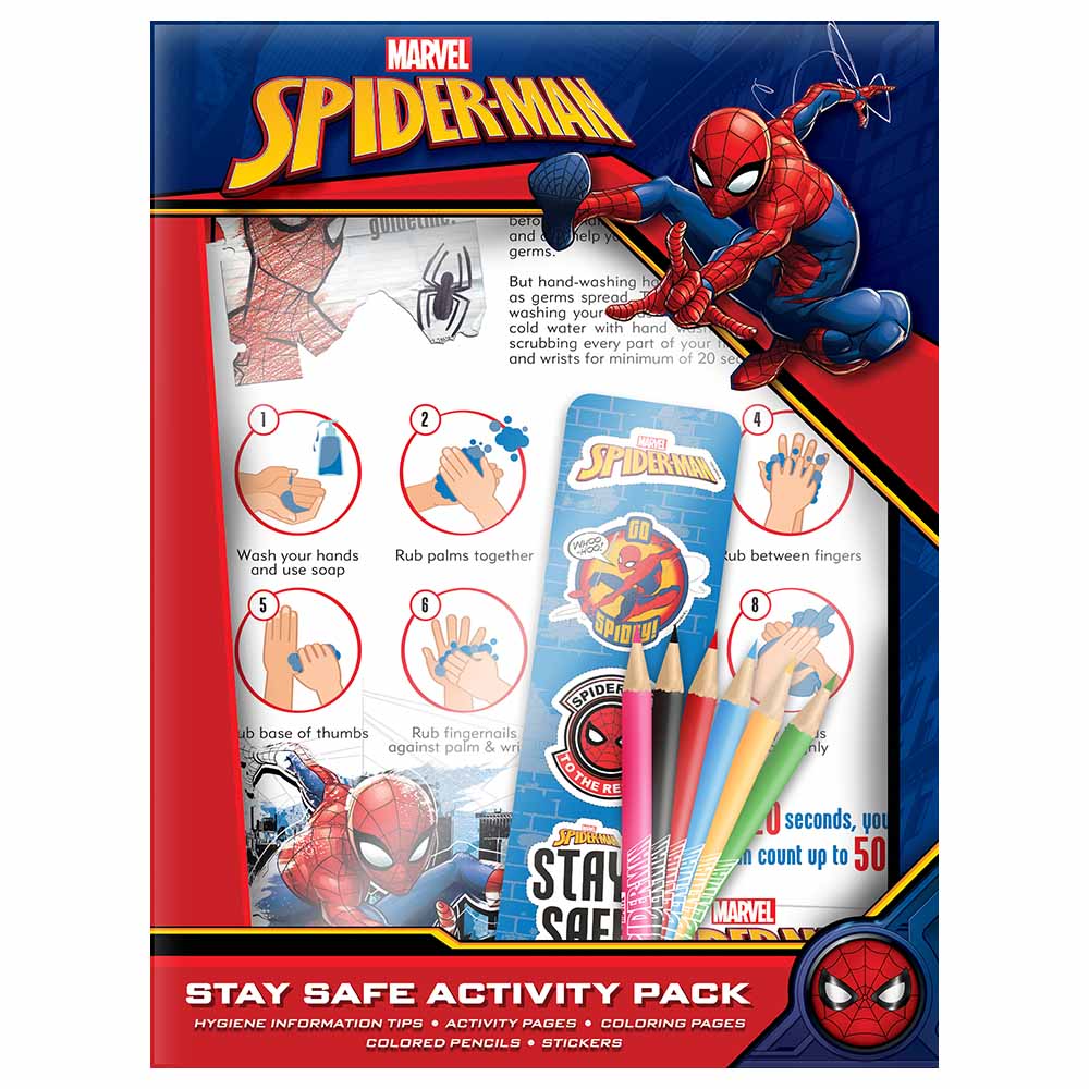 Marvel - Stay Safe Activity Pack - Spiderman